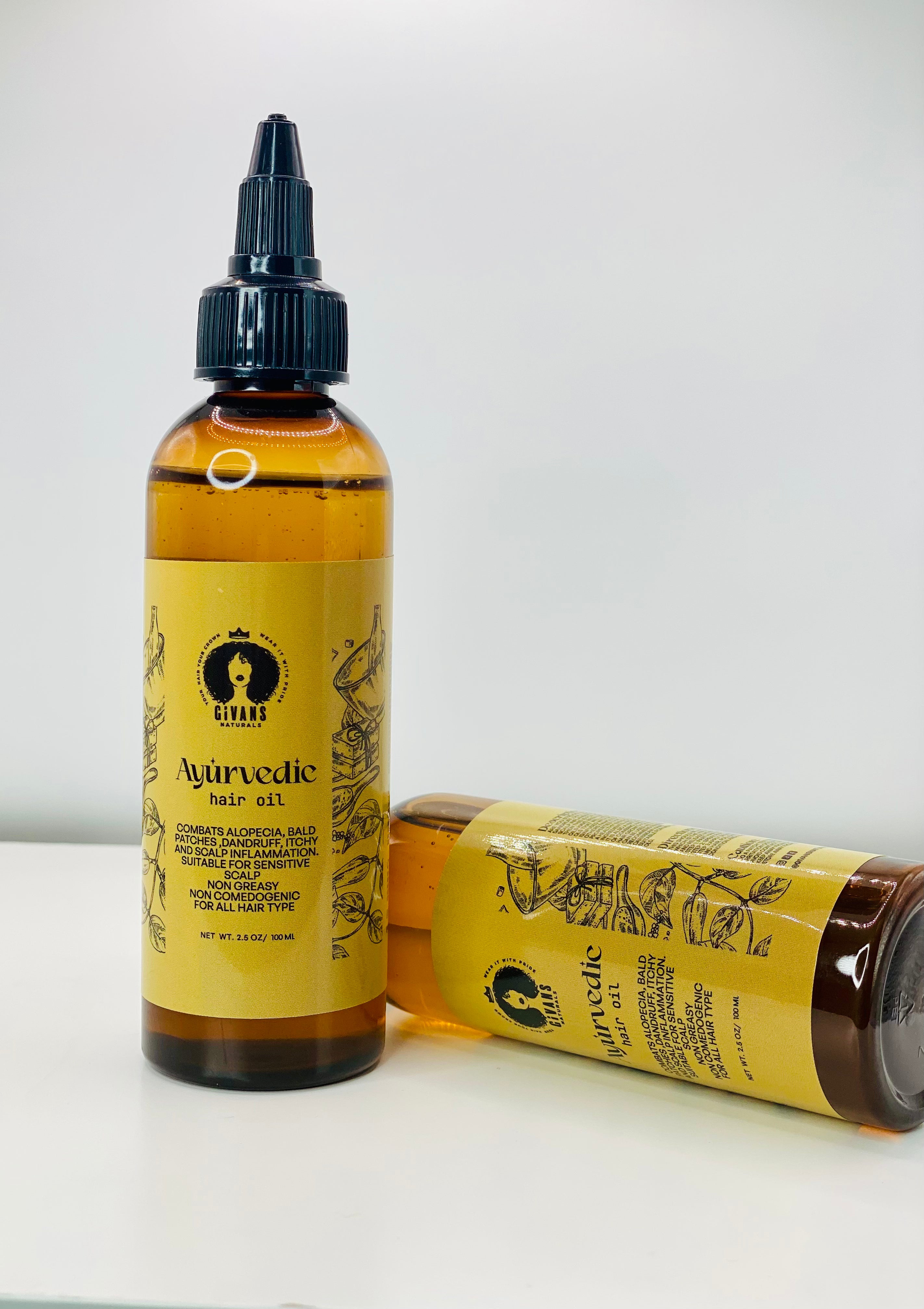 Herbal Ayurvedic Hair Growth Oil – Strengthen Roots & Stimulate Growth